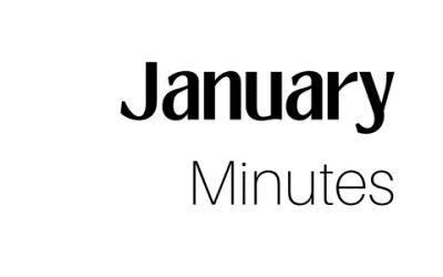 January Meeting Minutes