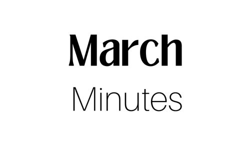 March Meeting Minutes