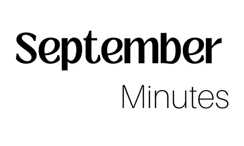 September Meeting Minutes