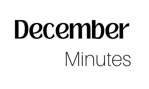 December Meeting Minutes